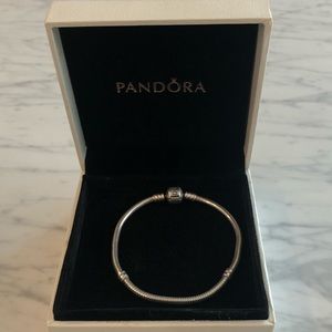 Classic Sterling Silver Pandora Bracelet with Box